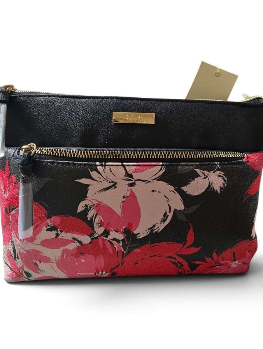 NWT Trina Turk Floral Zip-Front Women's Crossbody Bag